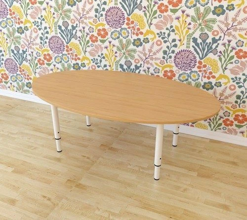 Bright Oval Kids Table with Adjustable Legs, Model 30023