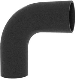 Curved Polyethylene Elbow Fitting for Pressure Pipelines