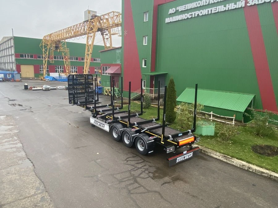 مقطورة نقل الأخشاب ثلاثية المحاور PL-24 PL-24L مع محور BPW