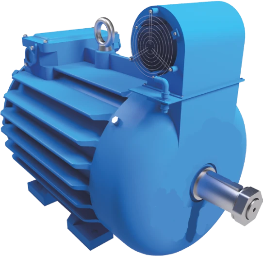 Three-Phase Crane Induction Motor with Short-Circuited Rotor for Variable Frequency Drives