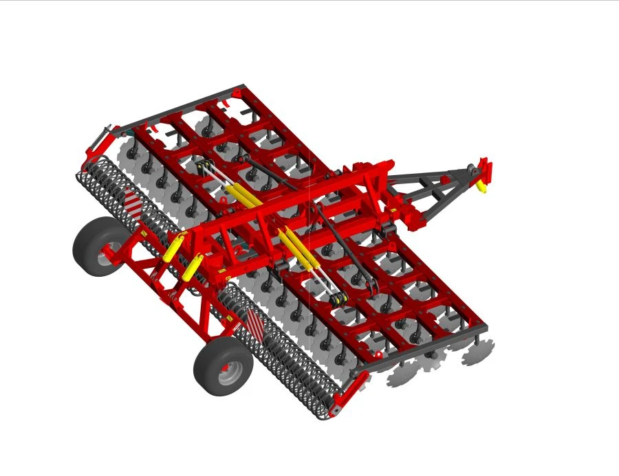 محراث أقراص BD-6x4PG مع بكرة سلسلة