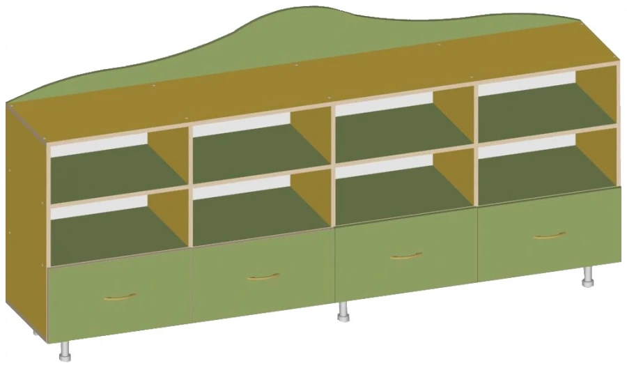 رف موجة فن. S.06.82 - حل تخزين متعدد الاستخدامات