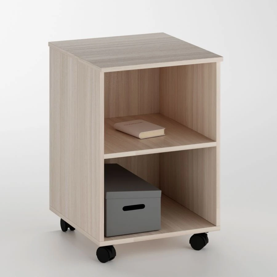 Mobile Cabinet on Wheels with 1 Shelf in Niche