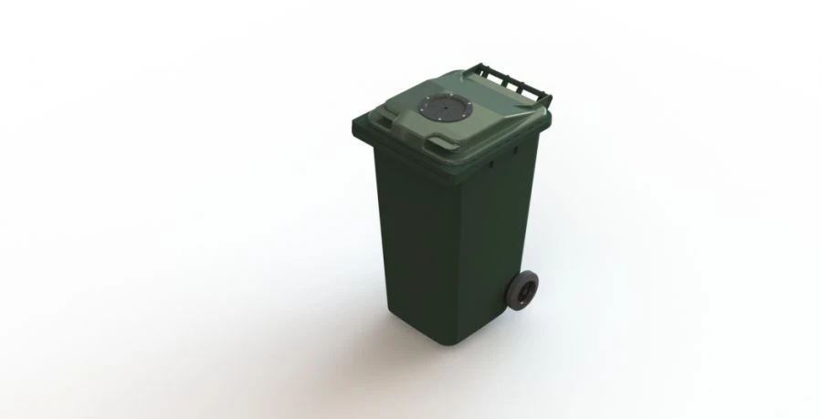 240L Mobile Garbage Container with Wheels, Model Art. 24.C29.V/1