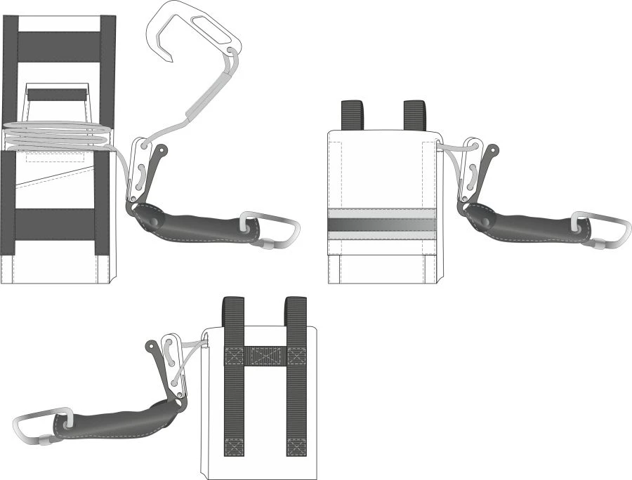 جهاز إنزال حريق يدوي فردي - نموذج 7204
