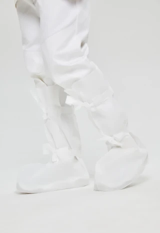 Laminated Non-Woven Material Protective Footwear - Special Decontaminating Booties