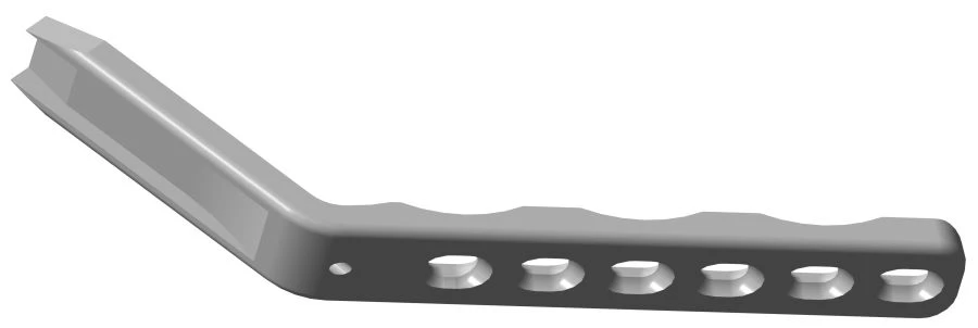 لوحة بزاوية 130 درجة لتثبيت العظام مع O/K (طول 80-210 ملم)