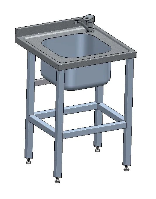 Open Sink Table for Commercial Dishwashing