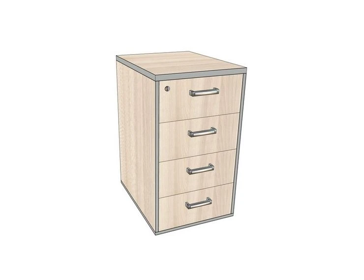 Lockable Side Cabinet 430x554x750 mm AsTP-4.z