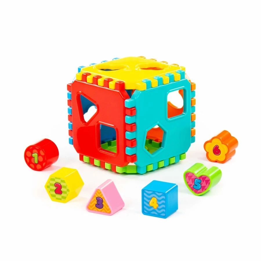 Educational Shape Sorting Cube Toy for Cognitive Development" (Model: 91642)