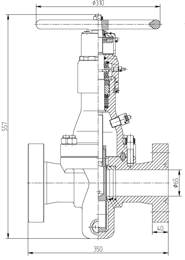 صمام شريحة KSA18 لنظم أنابيب النفط