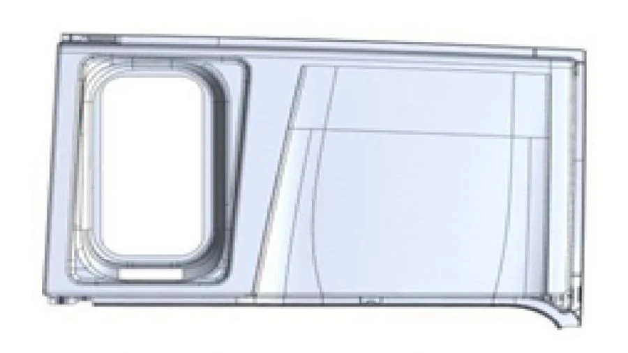 لوحة الجانب الخلفي اليمنى للسيارات A9606375109