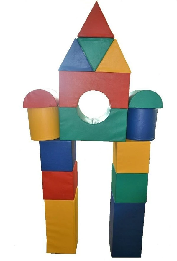 مجموعة الوحدات الناعمة للعب في مرحلة ما قبل المدرسة (16 قطعة) NM73