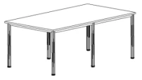 Fund Processing Table 2200x1200x800 mm