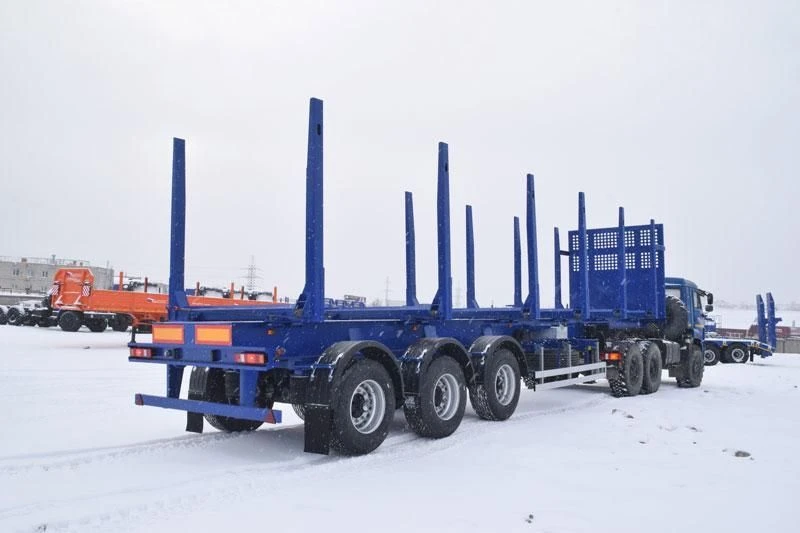 Long Material Transport Semi-Trailer UZST Model 9178 Modification 9178-0000027