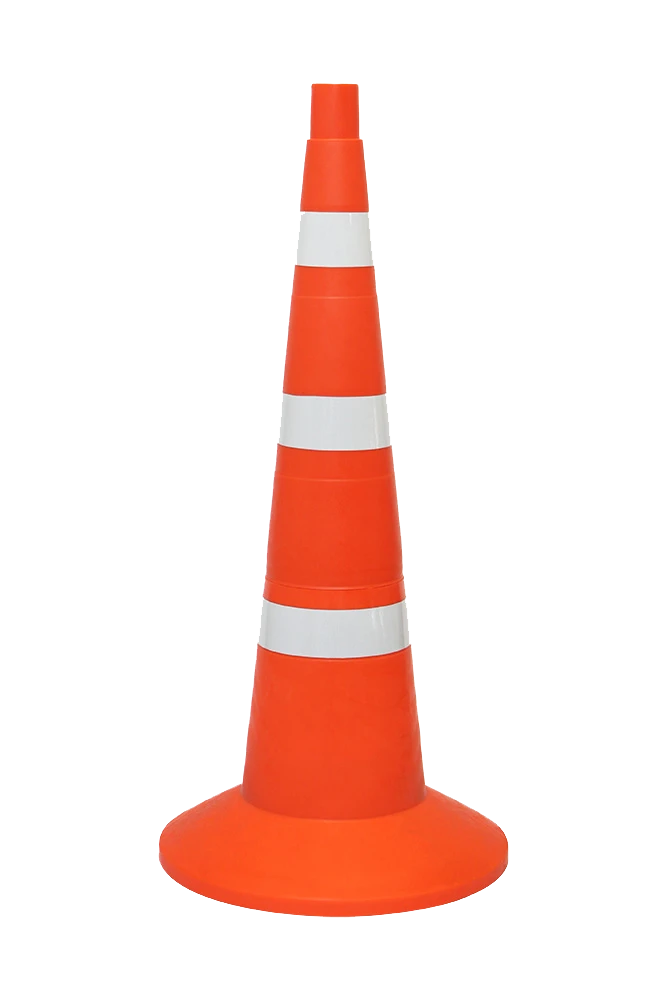 750mm Soft Signal Cone with 3 Stripes – Model KS-3.8