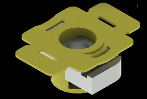 Quick Mounting Nut SM-GB 00, 50x35x19mm, Steel