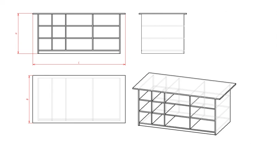 Cutting Table for Material Layout and Cutting (Series 3.103)