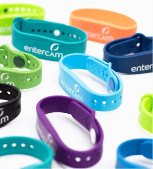 سوار سيليكون مع دائرة متكاملة Mifare ID