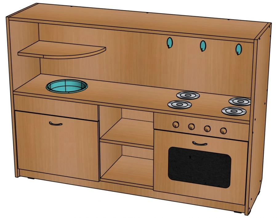 Educational Play Kitchen Set for Preschool - Model NIM21