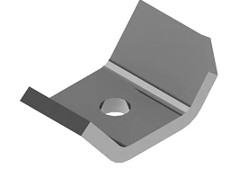 Corner Mounting Bracket for Lighting Fixtures THMP 20x13mm, 3.0mm Thickness