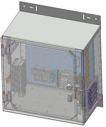 خزانة الاتصالات الخارجية 400x400x250 مم - النموذج ШТУ-С-400х400х250-МП-ВН-ttk