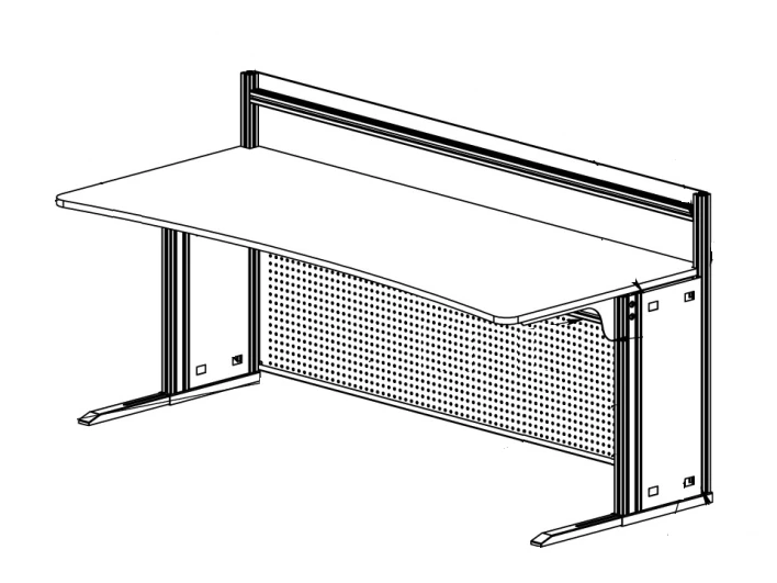 24/7 Work Desk with Monitor Module RM 01/08