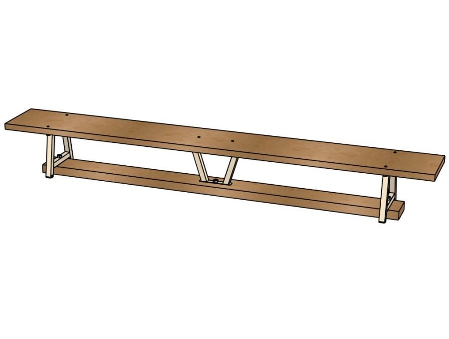 Gymnastics Bench No. 1 M127 for Preschool and School Use
