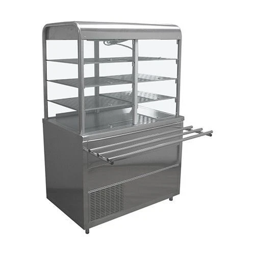 Stainless Steel Refrigerated Display Table with Adjustable Temperature Control" Model: Лира-Профи СОЭП-В/ЛП