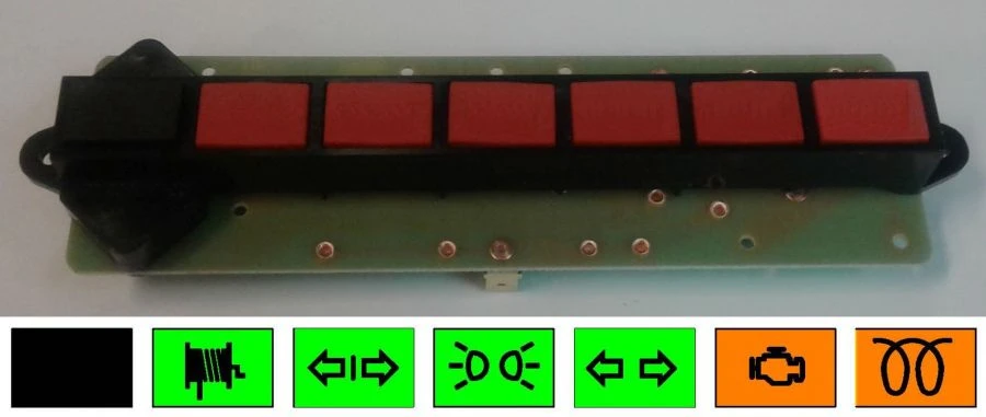 وحدة مصابيح التحكم للإشارة في المركبات 2312.3803-34
