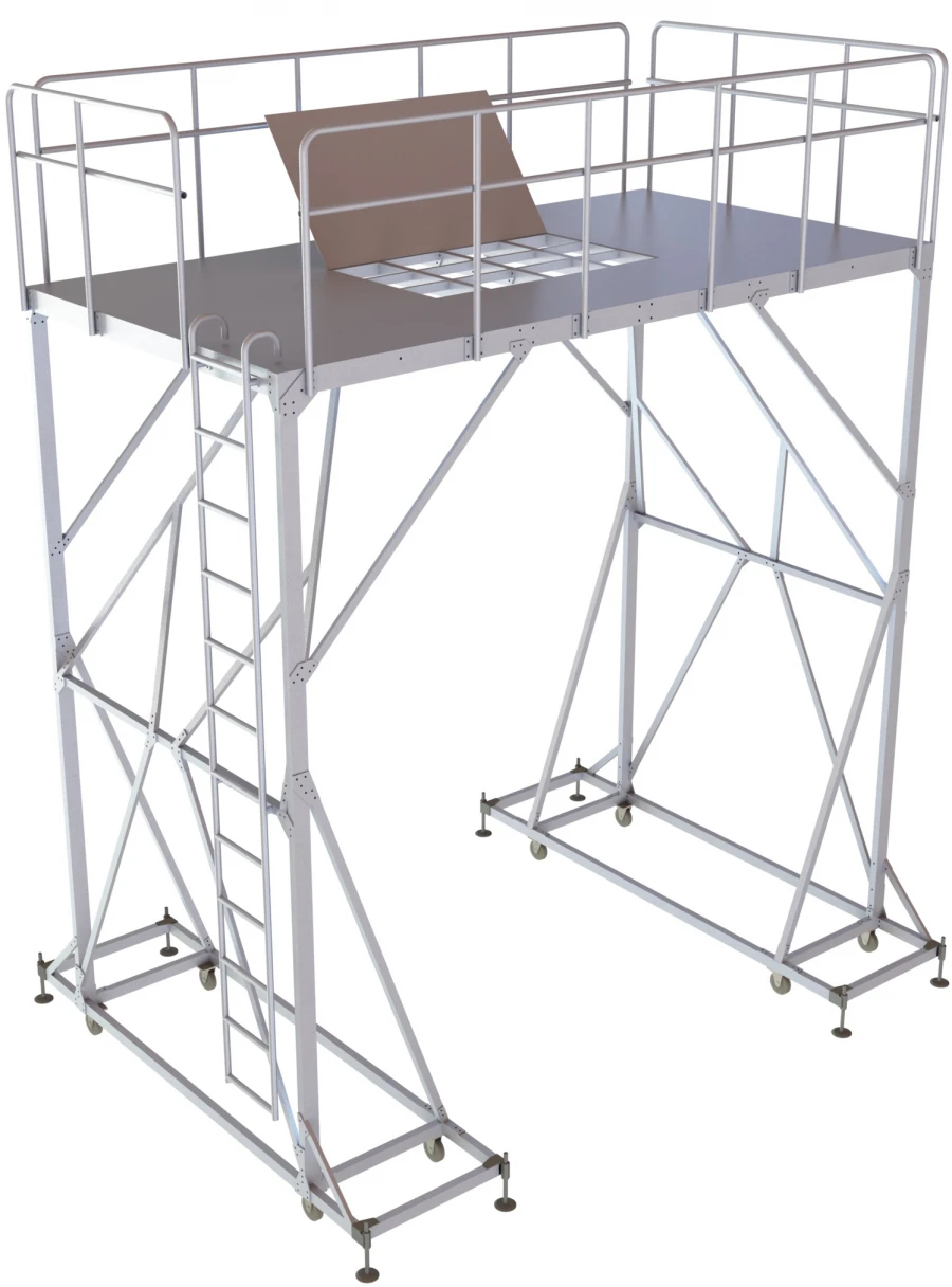 Mobile Aluminum Service Platform for Tanks PSA-3858-1300