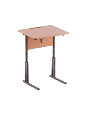 Classic Single Student Desk with Adjustable Height and Tilt - Type 2