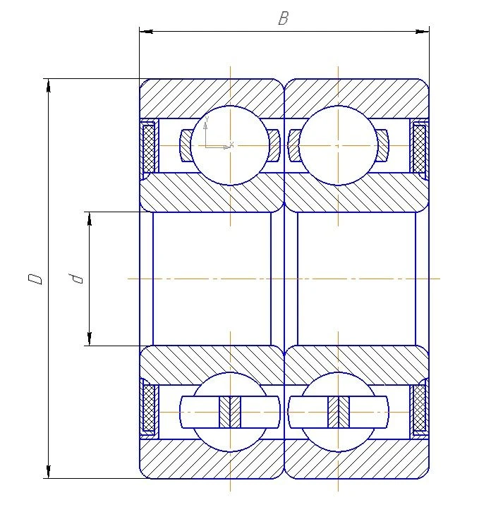 Rolling Bearing 6-190703-ЕТУ 100/3 for Mechanical Support