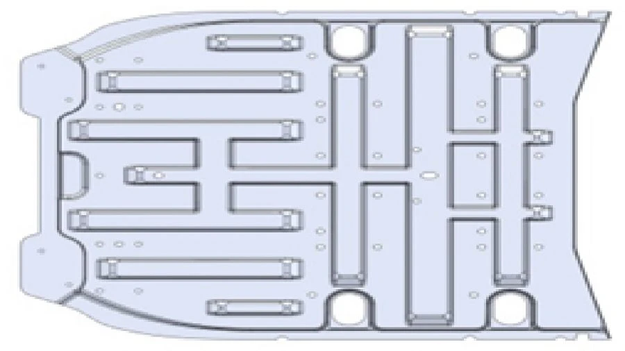 Low Tunnel / Medium Floor Panel for Vehicles - A9606162066