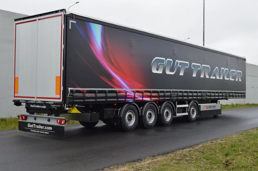 شبه مقطورة منصة خيمة رباعية المحاور FSA-544T