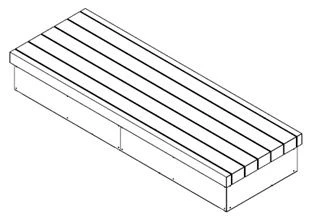 Metal Bench for Public Spaces - Model 10102