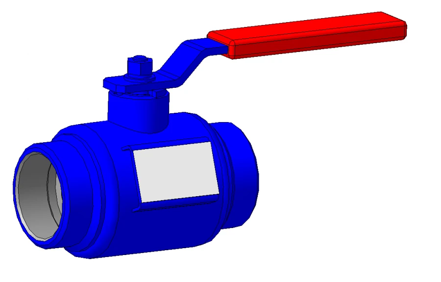 Ball Valve DN50 PN4 MPa for Pipeline Control