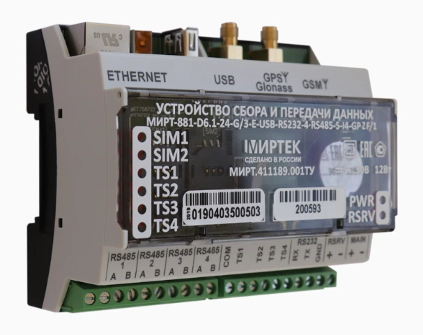 Data Collection and Transmission Device "MIRT-881" in D6.1 Enclosure