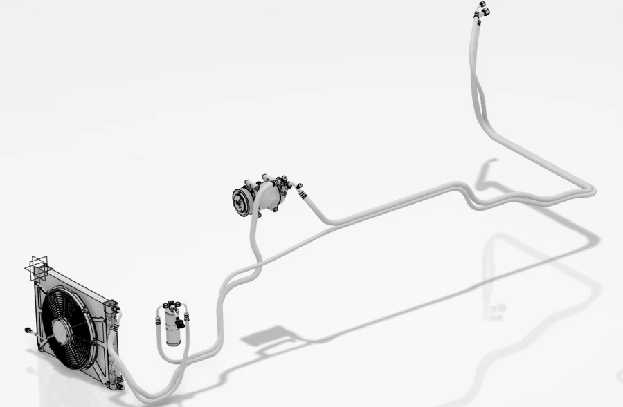 Agricultural Tractor Air Conditioner August 23BS-K-742V Chassis