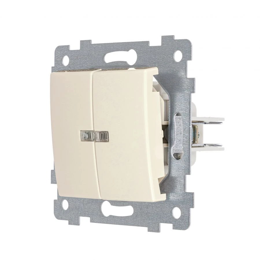 Dual Switch Mechanism with Indicator, Model S510-440, Ivory Color