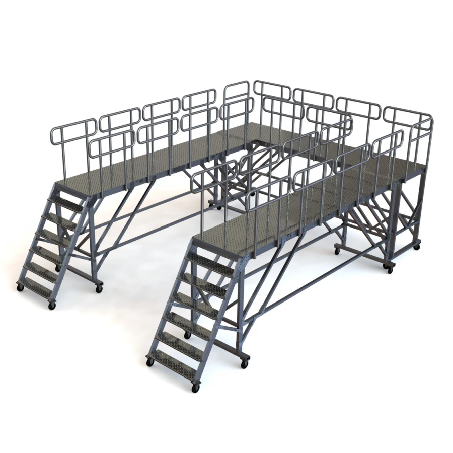 Mobile Aluminum Platform LSA-1700-600 with Two Lifts