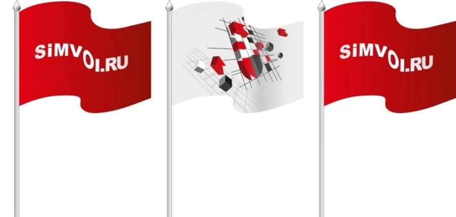 علم بتصميم مخصص تم تصنيعه وفقاً للمواصفات الفنية