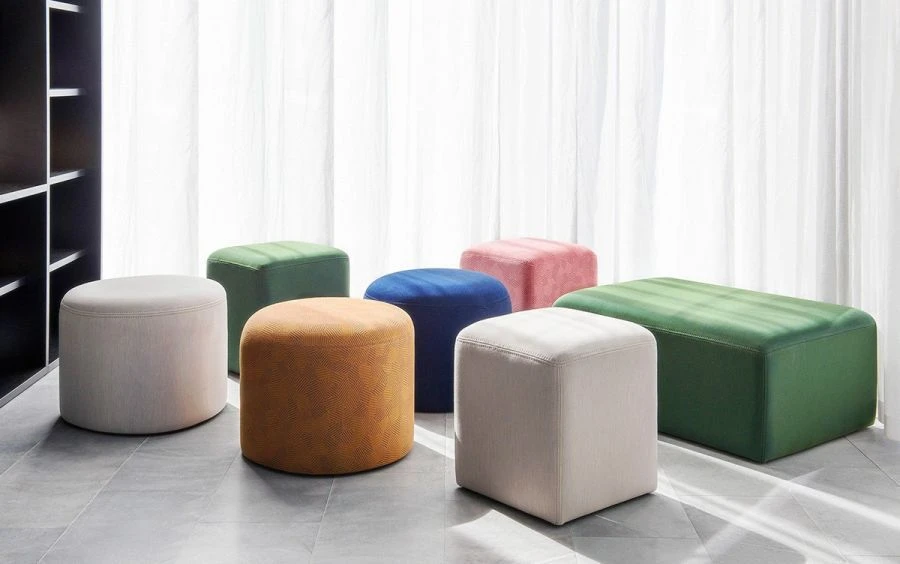 كرسي بوف بإطار خشبي من إيدل وود