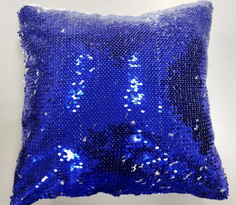 Colorful 40x40 Chameleon Pillowcase with Sequins