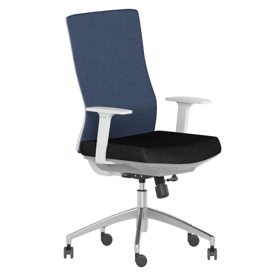Tesla B30 White Ergonomic Armchair