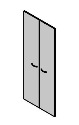 High MDF Doors - "Work" Furniture Set