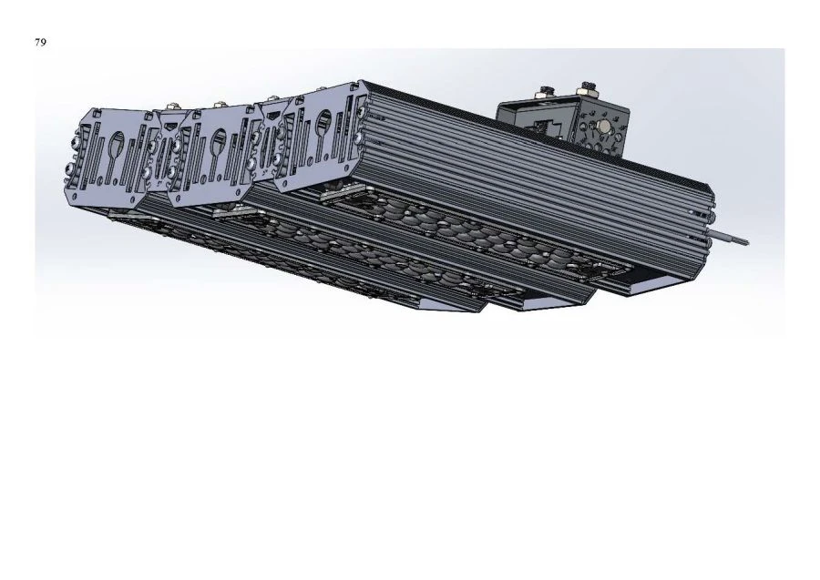 Industrial Design LED Light "MTM IoT" Series CUBE 180 Three Modules Side Connection 5 Degrees Mounting CUBE 177V