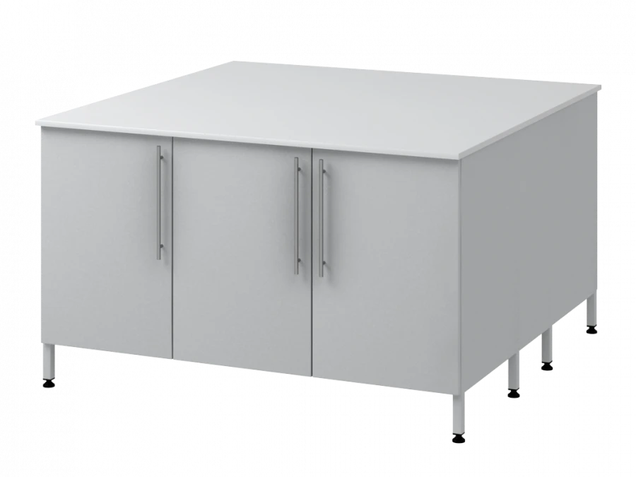 طاولة جزيرة مع دعامتين معدنيتين 1500 OTDL