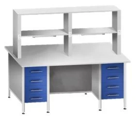 طاولة عمل قابلة للتعديل مع هيكل علوي ومآخذ KSSL 2-05E