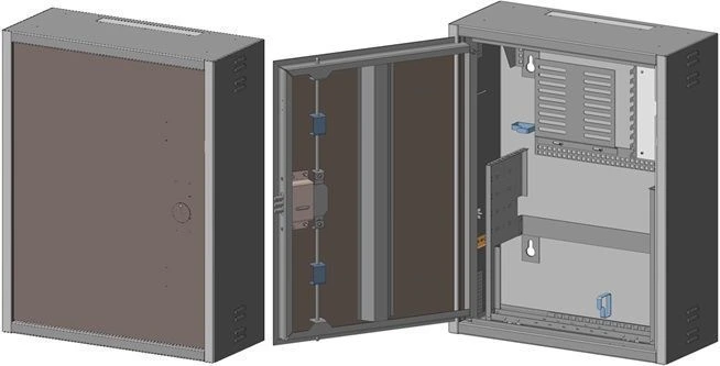 Reinforced Wall-Mounted Distribution Cabinet 4U - Model SHRN-4U-MT-3.1